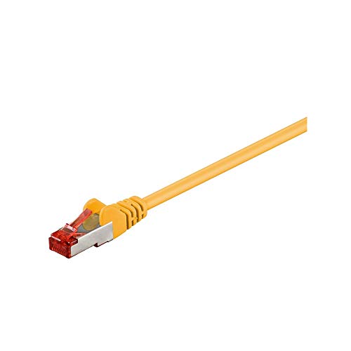 Goobay 68301 CAT 6 Patchkabel, S/FTP (PiMF), Gelb, LSZH Halogenfrei, Kupfer von goobay