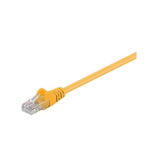 Goobay 68341 CAT 5e Patchkabel, U/UTP, Gelb, CCA Kupfergemisch von goobay