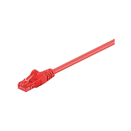 Goobay 68406 CAT 6 Patchkabel, U/UTP, Rot - CCA Kupfergemisch von goobay