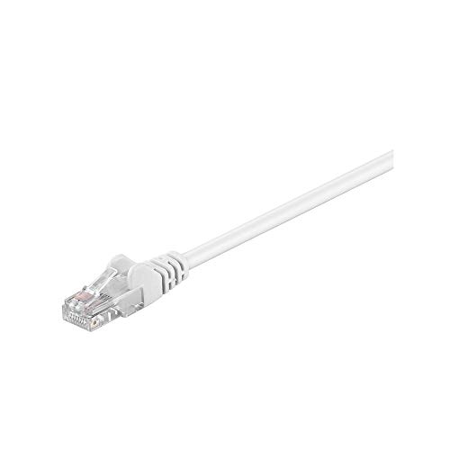 Goobay 68505 CAT 5e Patchkabel, U/UTP, Weiß - CCA Kupfergemisch von goobay