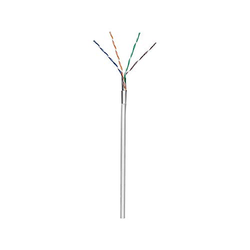 Goobay 68708 CAT 5e Netzwerkkabel, F/UTP, Grau, CCA Kupfergemisch für SOHO Anwendungen, AWG 24/1 (solid), PVC von goobay