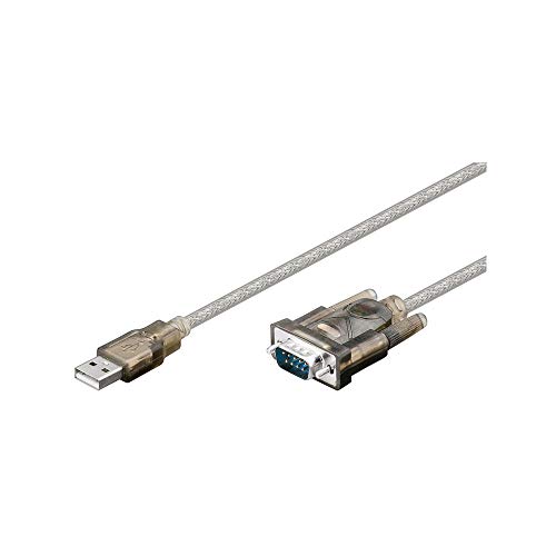 Goobay 68875 USB Seriell RS232 Konverter, USB Stecker (Typ A) > D-SUB Stecker (9-polig), 1 Stück von goobay