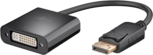 Goobay 69873 DisplayPort/DVI-D Adapterkabel 1.2, vernickelt, schwarz von goobay
