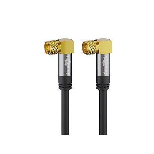 Goobay 70578 Antennenkabel 3m / 90 Grad F Stecker auf 90 Grad F Stecker / SAT Kabel 135 dB Koaxialkabel OFC Satellitenkabel / 4fach geschirmt TV Kabel / Schwarz / Fernsehkabel 3m Goobay 70578 Antennenkabel 3m / 90 Grad F Stecker auf 90 Grad F Stecker / SAT Kabel 135 dB Koaxialkabel OFC Satellitenkabel / 4fach geschirmt TV Kabel / Schwarz / Fernsehkabel 3m von goobay