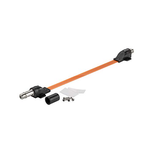 Goobay 71408 Wasserdichte SAT Fensterdurchführung, extrem flach (0, 3 mm) von goobay