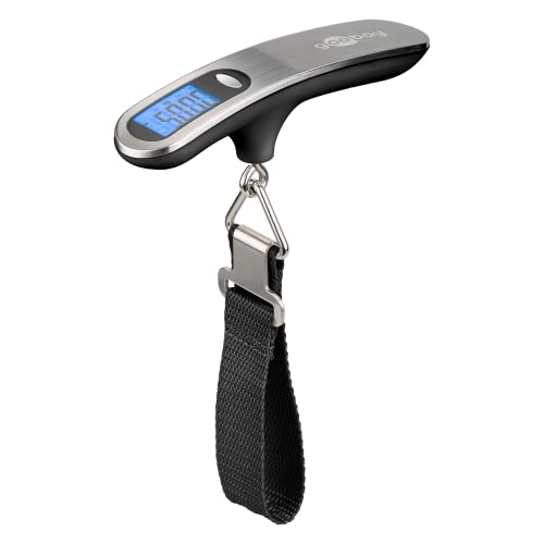Goobay 71883 Digitale Kofferwaage Gepäckwaage mit heller LCD-Anzeige und Tara-Funktion für Gepäck bis 50kg, bequemer Handgriff liegt perfekt in der Hand, für Reisen / Familienleben geeignet, Silber, 8.66 x 1.65 x 6.97 inches Goobay 71883 Digitale Kofferwaage Gepäckwaage mit heller LCD-Anzeige und Tara-Funktion für Gepäck bis 50kg, bequemer Handgriff liegt perfekt in der Hand, für Reisen / Familienleben geeignet, Silber, 8.66 x 1.65 x 6.97 inches von goobay
