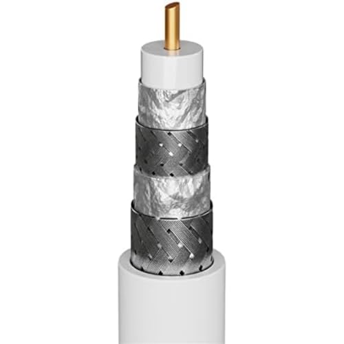 Goobay 74022 SAT Koaxialkabel Satellitenkabel 120 dB / Antennenkabel 500m / 4fach geschirmt / Kabelfernsehen HDTV - DVB-T - DVB-S Fernsehkabel / CCS Koax SAT Kabel / Weiß / 500m Goobay 74022 SAT Koaxialkabel Satellitenkabel 120 dB / Antennenkabel 500m / 4fach geschirmt / Kabelfernsehen HDTV - DVB-T - DVB-S Fernsehkabel / CCS Koax SAT Kabel / Weiß / 500m von goobay