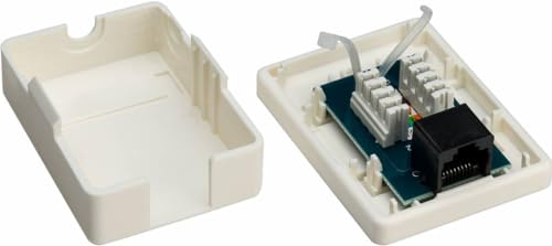 Goobay 77632 1-port RJ45 Anschlussdose, CAT 6, UTP Goobay 77632 1-port RJ45 Anschlussdose, CAT 6, UTP von goobay
