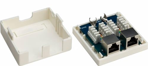 Goobay 77635 2-port RJ45 Anschlussdose, CAT 6, STP Goobay 77635 2-port RJ45 Anschlussdose, CAT 6, STP von goobay