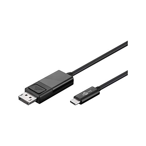 Goobay 79295 USB-C- DisplayPort Adapterkabel, 4k60Hz, 1.20 m, Schwarz von goobay