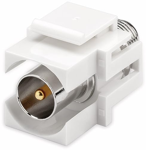 Goobay 79938 Keystone Modul SAT Antenne Kupplung / Koax Stecker auf F-Buchse für SAT Antennenkabel / 75 Ohm / Snap-In-System / 18,9 mm Goobay 79938 Keystone Modul SAT Antenne Kupplung / Koax Stecker auf F-Buchse für SAT Antennenkabel / 75 Ohm / Snap-In-System / 18,9 mm von goobay