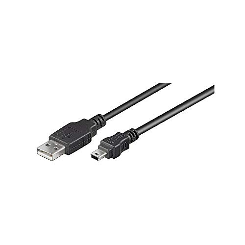 Goobay 93229 USB 2.0 auf USB 2.0 Mini Typ B Kabel 480 Mbits / USB A zu Mini B USB Stecker Adapterkabel / GoPro - Kartenleser - Hubs / Schwarz / 0,3m Goobay 93229 USB 2.0 auf USB 2.0 Mini Typ B Kabel 480 Mbits / USB A zu Mini B USB Stecker Adapterkabel / GoPro - Kartenleser - Hubs / Schwarz / 0,3m von goobay