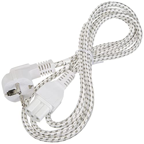 Goobay 93314 Warmgeräte Anschlusskabel 2m Kabel mit Schutzkontaktstecker Weiß / Silber Goobay 93314 Warmgeräte Anschlusskabel 2m Kabel mit Schutzkontaktstecker Weiß / Silber von goobay