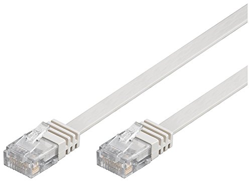 Goobay 93365 CAT 5e Flach-Patchkabel, U/UTP, Weiß - CCA Kupfergemisch, , 20.00m Kabellänge Goobay 93365 CAT 5e Flach-Patchkabel, U/UTP, Weiß - CCA Kupfergemisch, , 20.00m Kabellänge von goobay