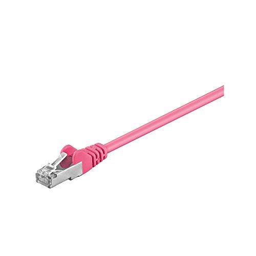 Goobay 93422 CAT 5e Patchkabel, F/UTP, Magenta, CCA Kupfergemisch von goobay