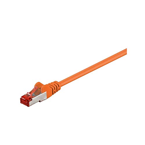 Goobay 93470 CAT 6 Patchkabel, S/FTP (PiMF), Orange - LSZH halogenfrei, Kupfer von goobay