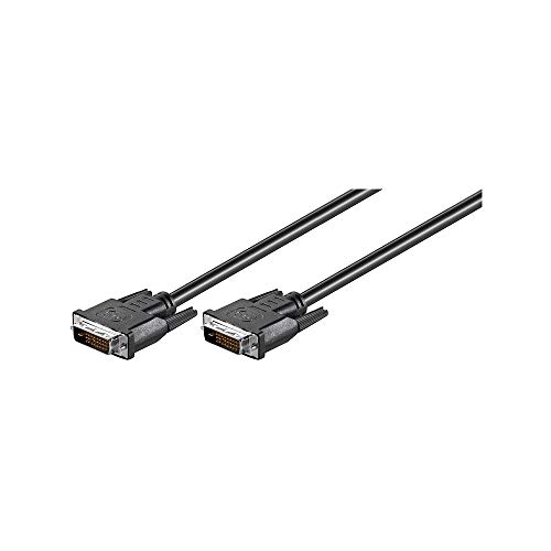Goobay 93573 DVI D Verbindungskabel / Full HD 1080p Monitorkabel / DVI D Dual Link (24+1 Pin) Stecker / Kupfer CU Bildschirmkabel / Schwarz / 1,8m von goobay