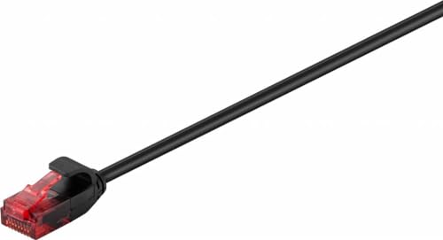 Goobay 93731 Cat 6 Patchkabel, Lan Kabel, 250Mhz, U/UTP Kabel, Vergoldete RJ45-Stecker, Ethernet Kabel Flach, POE Goobay 93731 Cat 6 Patchkabel, Lan Kabel, 250Mhz, U/UTP Kabel, Vergoldete RJ45-Stecker, Ethernet Kabel Flach, POE von goobay
