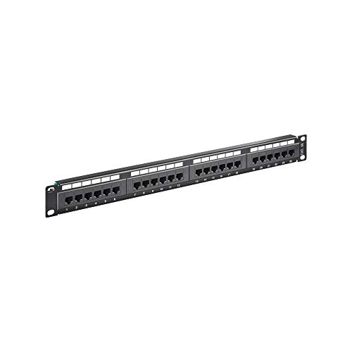 Goobay 93865 CAT 5e 19-Zoll (48, 3 cm) Patch Panel, 24 Port von goobay