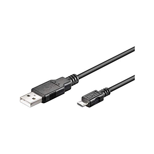 Goobay 93921 USB A auf Micro USB B Kabel 5m / Handykabel 480 Mbits / Ladekabel USB 2.0 zu Micro USB Type B Stecker Adapterkabel / Kupferleiter / Schwarz / 5 Meter Goobay 93921 USB A auf Micro USB B Kabel 5m / Handykabel 480 Mbits / Ladekabel USB 2.0 zu Micro USB Type B Stecker Adapterkabel / Kupferleiter / Schwarz / 5 Meter von goobay