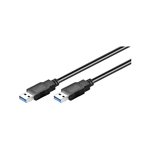 Goobay 93929 USB-A auf USB A 3.0 Ladekabel / Universal USB Kabel Typ A / Schnellladekabel 5 Gbits / Datenkabel Smartphone / 3fach Schirmung / Schwarz / 3m von goobay