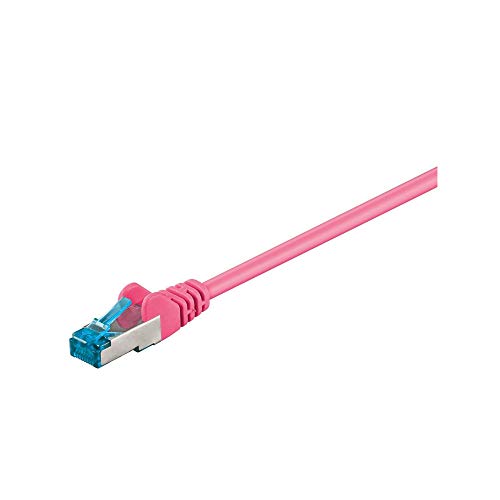 Goobay 94144 RJ45 Patchkabel CAT 6A S/FTP PiMF / 500 MHz Netzwerkkabel / Kupfer Internetkabel halogenfrei / RJ 45 Stecker / LAN Kabel / Magenta / 15m Goobay 94144 RJ45 Patchkabel CAT 6A S/FTP PiMF / 500 MHz Netzwerkkabel / Kupfer Internetkabel halogenfrei / RJ 45 Stecker / LAN Kabel / Magenta / 15m von goobay