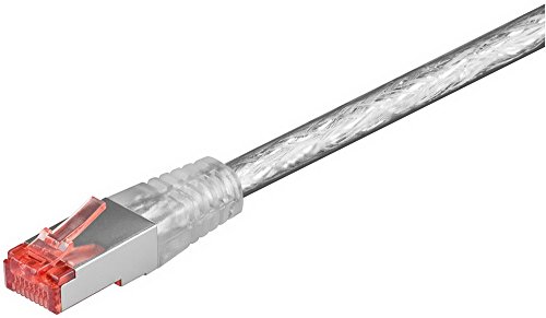 Goobay 94567 CAT 6 Patchkabel, S/FTP (PiMF), Transparent von goobay