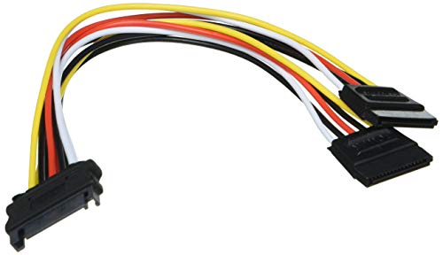 Goobay 95114 PC Y Stromkabel / Stromadapter / SATA Splitter; SATA 1x Buchse zu 2x Stecker 2x SATA-Standard Stecker > SATA Standard Buchse von goobay