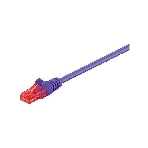 Goobay 95256 CAT 6 Patchkabel, U/UTP, Violett von goobay