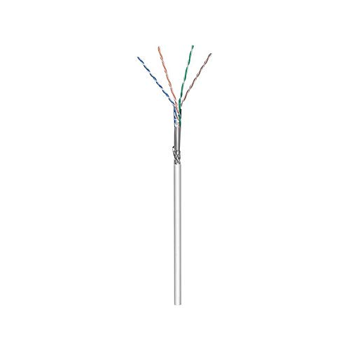 Goobay 95708 CAT 5e Netzwerkkabel, SF/UTP, Grau, CCA Kupfergemisch für SOHO Anwendungen, AWG 24/1 (solid), PVC von goobay