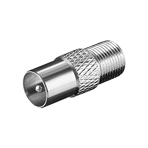 Goobay Adapter TV / Sat F-Stecker auf F-Buchse aus Metall, 5 Stück Goobay Adapter TV / Sat F-Stecker auf F-Buchse aus Metall, 5 Stück von goobay