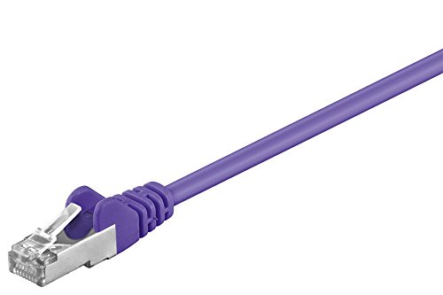 Goobay CAT 5-050 SFTP 0.5m - Netzwerkkabel (0,5 m, RJ-45, RJ-45, Violett) von goobay