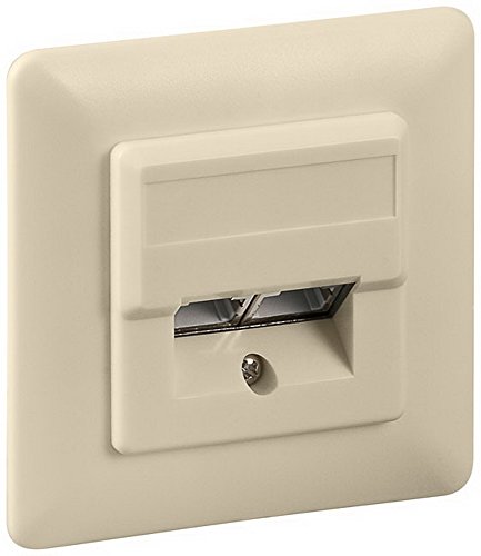 Goobay CAT5e DUP FLUSH Unterputzdose 2 x RJ 45 geschirmtbeige von goobay