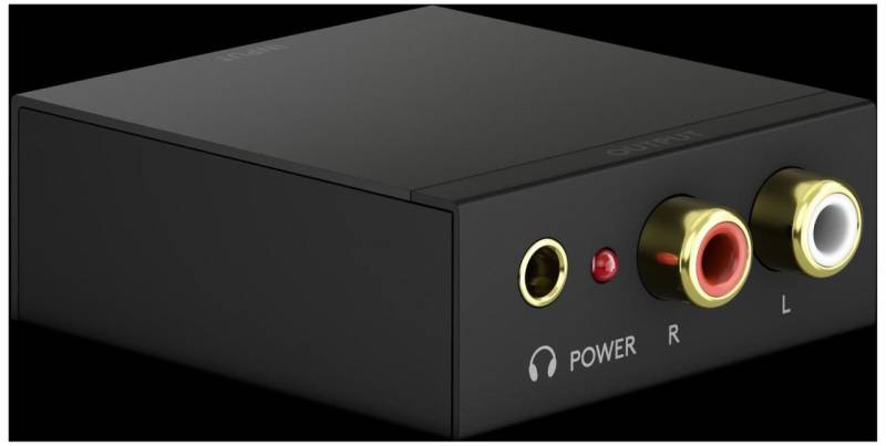 goobay Media Converter S/PDIF, Koax-Buchse/2x Cinch-Buchse, 3,5 mm Klinke von goobay