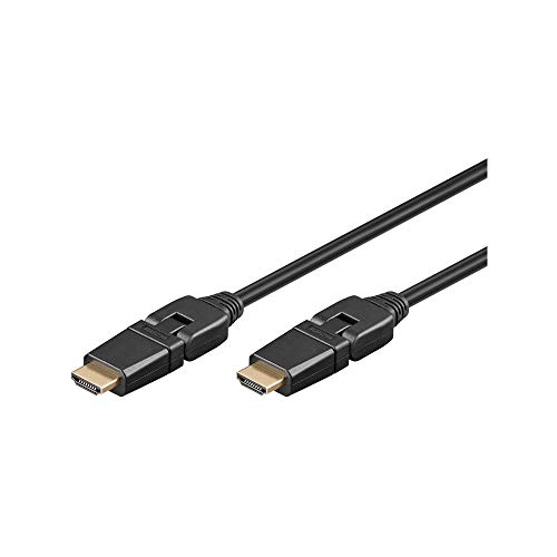 Goobay High Speed HDMI Kabel 360 Grad drehbarer Stecker mit Ethernet, HDMI Stecker > HDMI Stecker, 4K Auflösung, HDTV, 3D Wiedergabe, 1,5 Meter Goobay High Speed HDMI Kabel 360 Grad drehbarer Stecker mit Ethernet, HDMI Stecker > HDMI Stecker, 4K Auflösung, HDTV, 3D Wiedergabe, 1,5 Meter von goobay