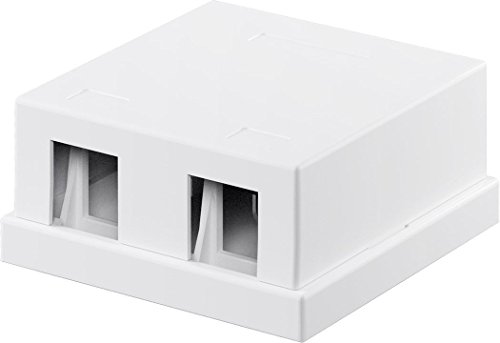 goobay Keystone Leergehäuse 2-Port; Keystone Leergehäuse 2-Port - mit einfacher Snap-In Montage von goobay