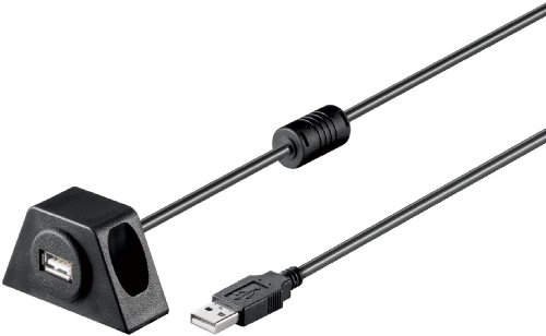 Goobay USB 2.0 Hi-Speed Verlängerungskabel; USB Verl AA 200 CLIP II SCHWARZ 2.0 2m von goobay
