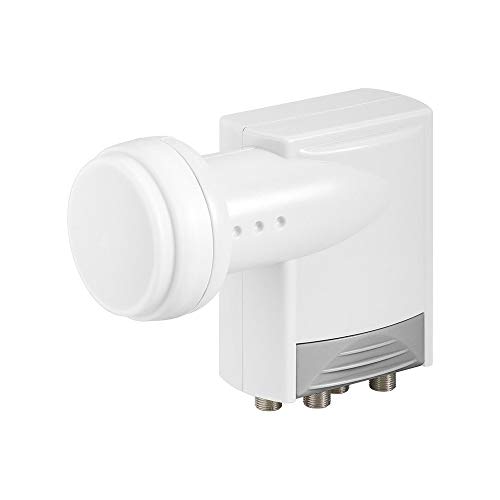 Goobay Universal Quad LNB, digitaler SAT-LNB für 4 Teilnehmer (HDTV/3D) von goobay