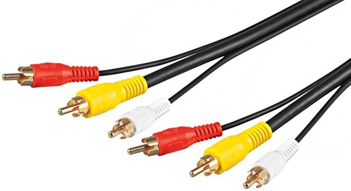 Goobay Wentronic AVK 201-500 5.0m 5m 3 x RCA 3 x RCA Schwarz Composite-Video-Kabel, 50140 Goobay Wentronic AVK 201-500 5.0m 5m 3 x RCA 3 x RCA Schwarz Composite-Video-Kabel, 50140 von goobay