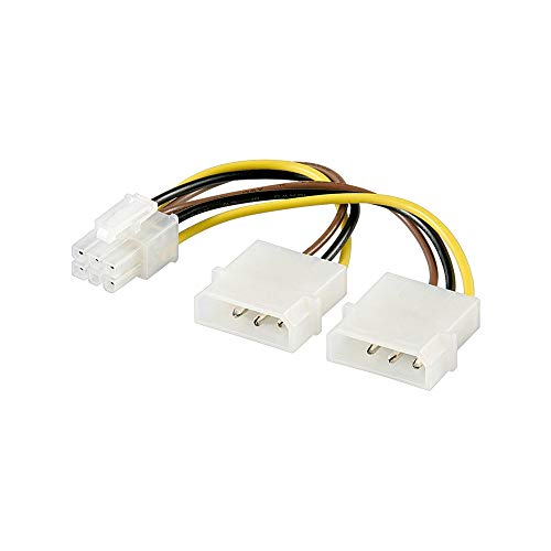 Kabel Stromadapter 2x 5,25" > PCI Express von goobay