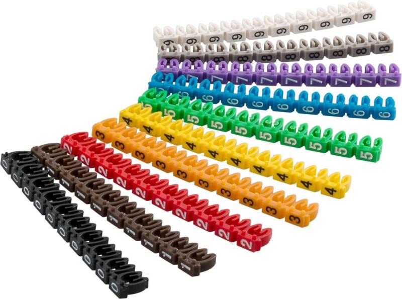 goobay Kabelclips rot, gelb, grün, schwarz, weiß, blau, braun, orange, violet... von goobay
