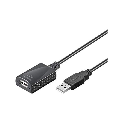 Mcab USB-Erweiterung USB Typ A, 4-polig (M), USB Typ A, 4-polig (W), 5 m aktives Kabel (Signalregenerierung) von goobay