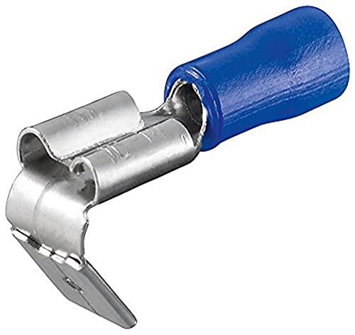 Steckverteiler Flachstecker/Steckhülse blau 6,4 mm , VPE 100 Stück von goobay