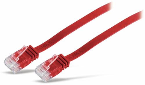 Tecline 15 m CAT.6 15 m Cat6 U/UTP (UTP) rot von goobay