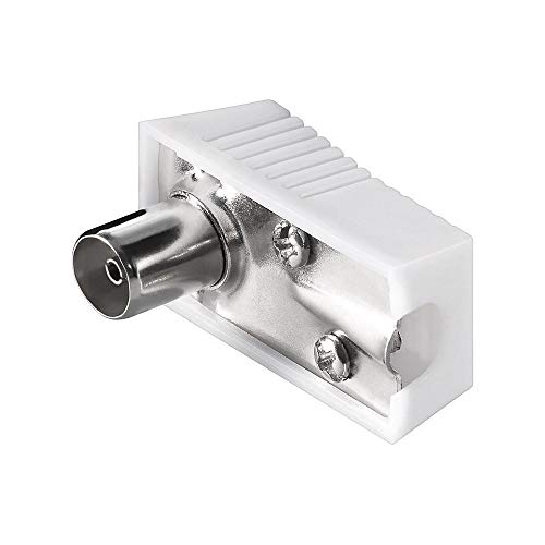 Tecline Koaxial Rechteck Kupplung 9.5 mm Schraubbefestigung, 39910009, Weiß Tecline Koaxial Rechteck Kupplung 9.5 mm Schraubbefestigung, 39910009, Weiß von goobay