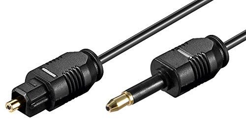 Toslink Kabel Lichtwellenleiter St.>3,5mm mini 2,2mm 1m von goobay