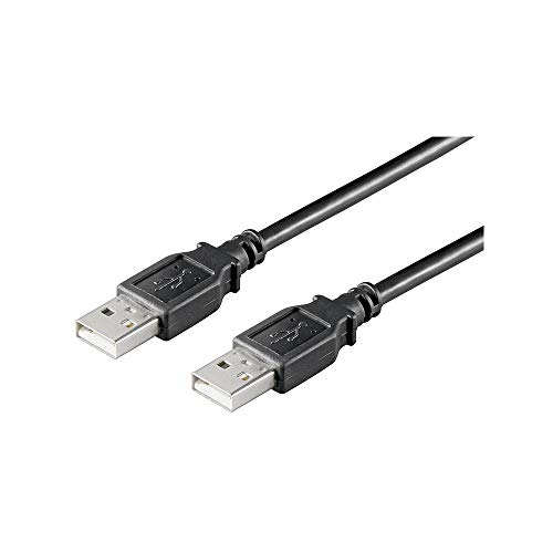 USB 2.0 Kabel, (lose Ware), 'A' Stecker > 'A' Stecker USB AA 500 LC HiSpeed 2.0 schwarz 5m von goobay