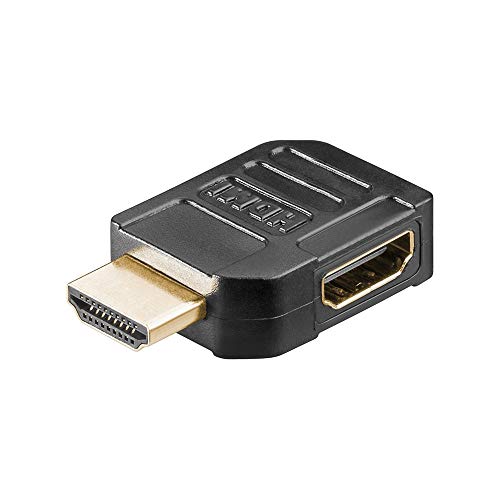 Wentronic 51724 rechtwinklig HDMI-Adapter (HDMI-Buchse auf HDMI-Stecker) von goobay