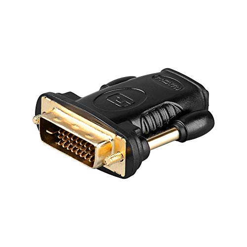 Wentronic 68931 HDMI/DVI-D Adapter (19polig, HDMI-Buchse auf DVI-D Stecker) von goobay