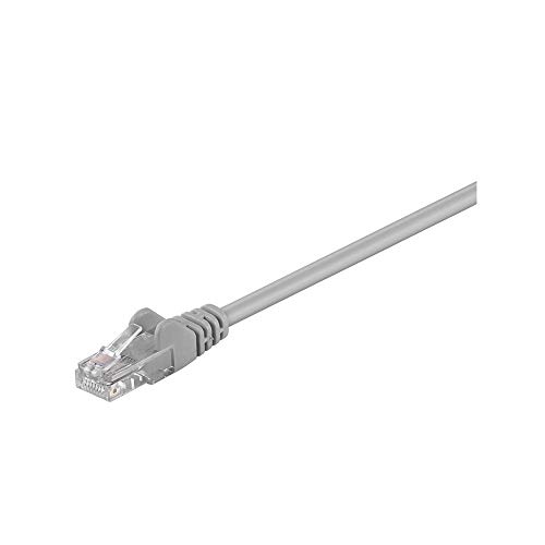 Wentronic CAT5e UTP Netzwerkkabel (2x RJ45, 5m) grau von goobay